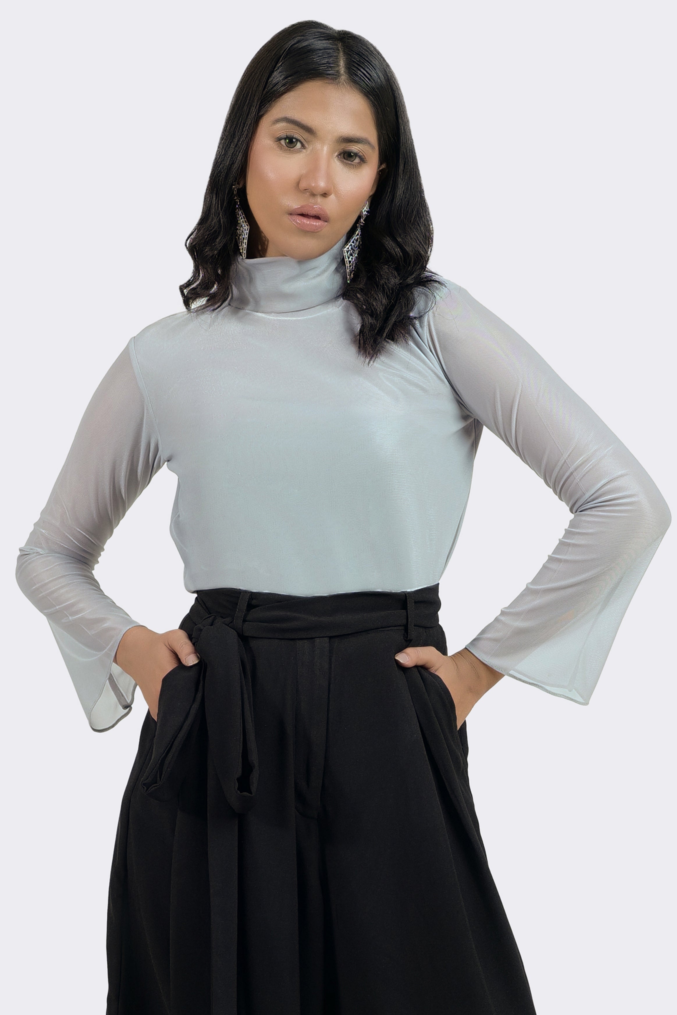 Zoe Mock Neck Top