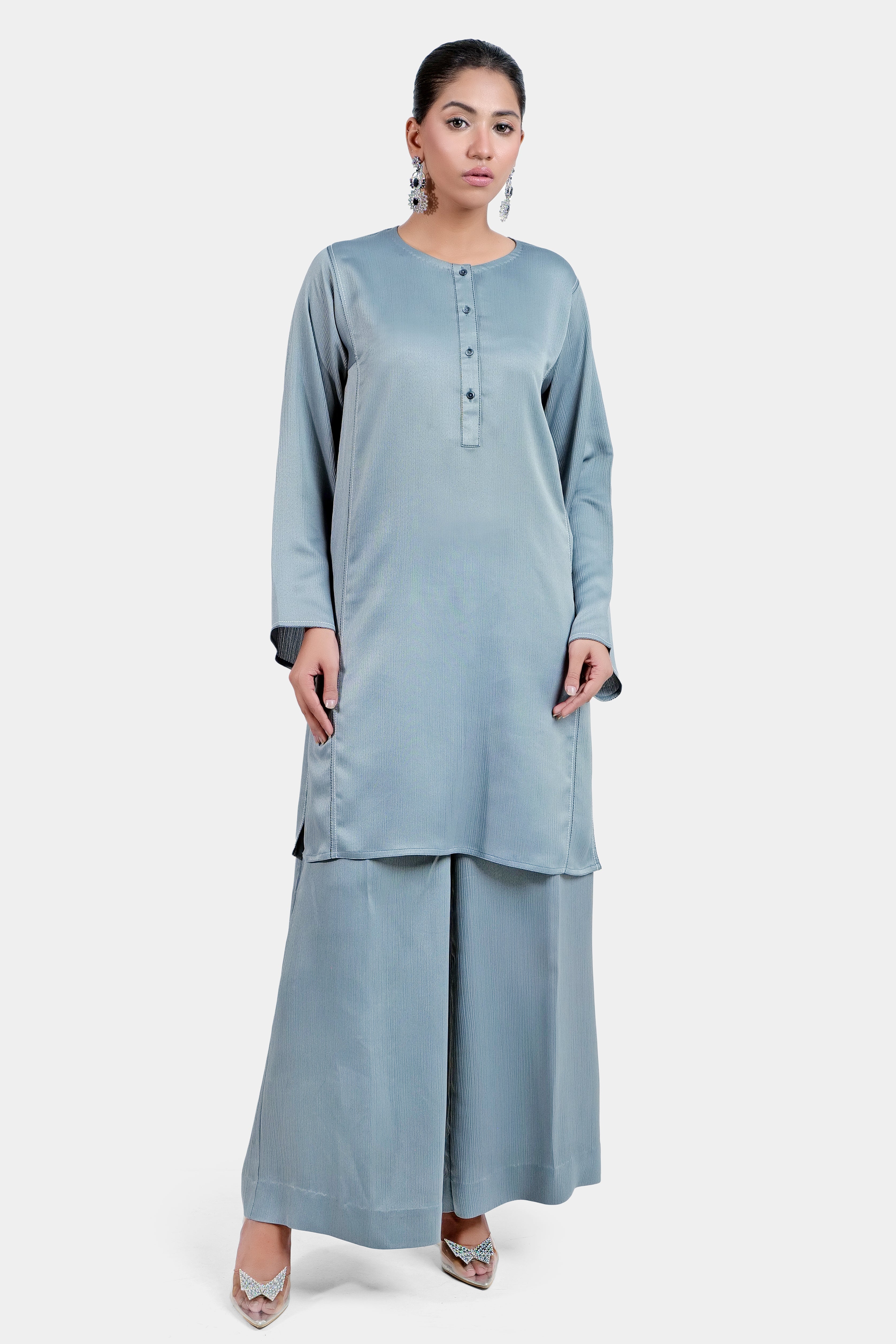 Grey Kurta Set (2 Piece)