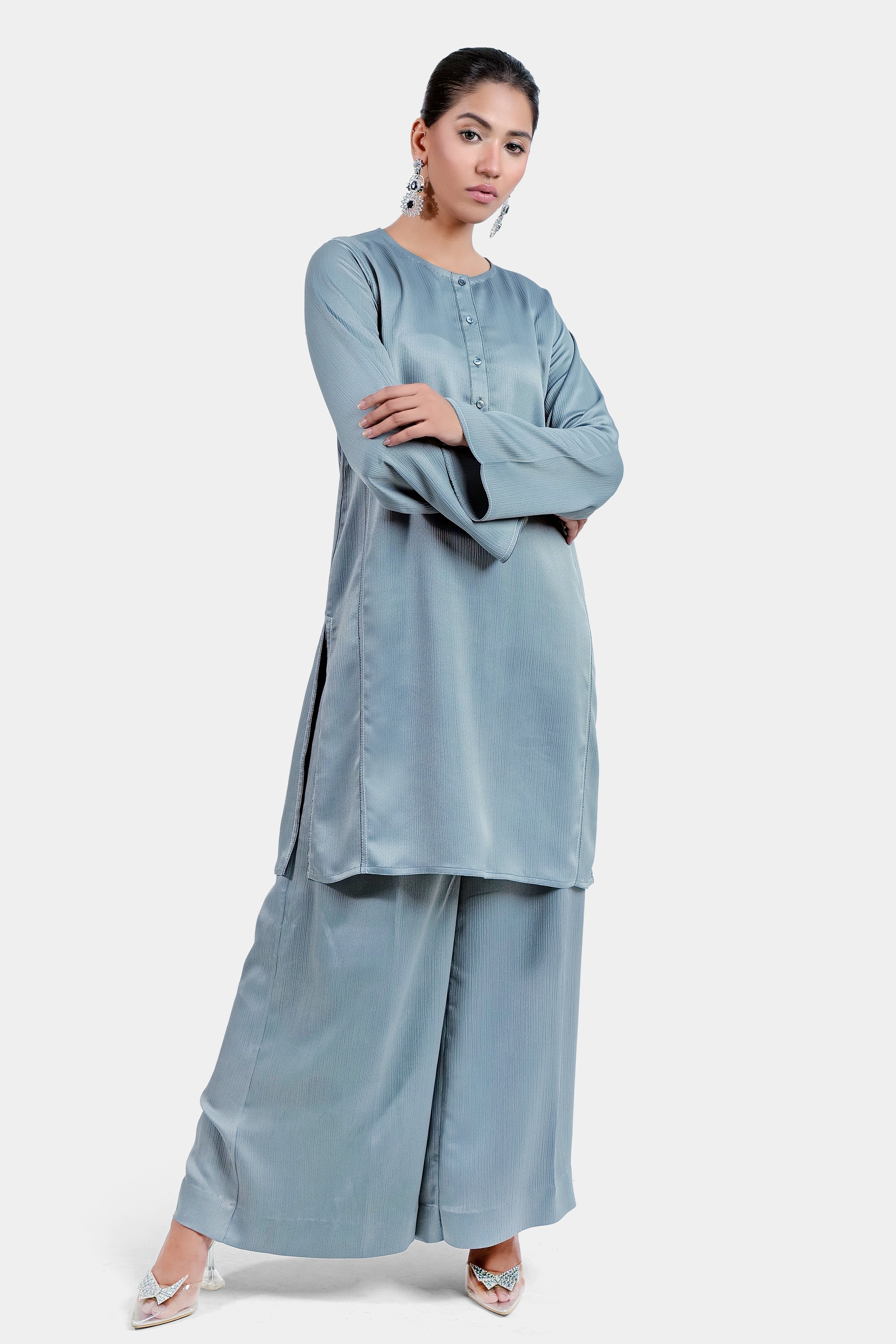 Grey Kurta Set (2 Piece)