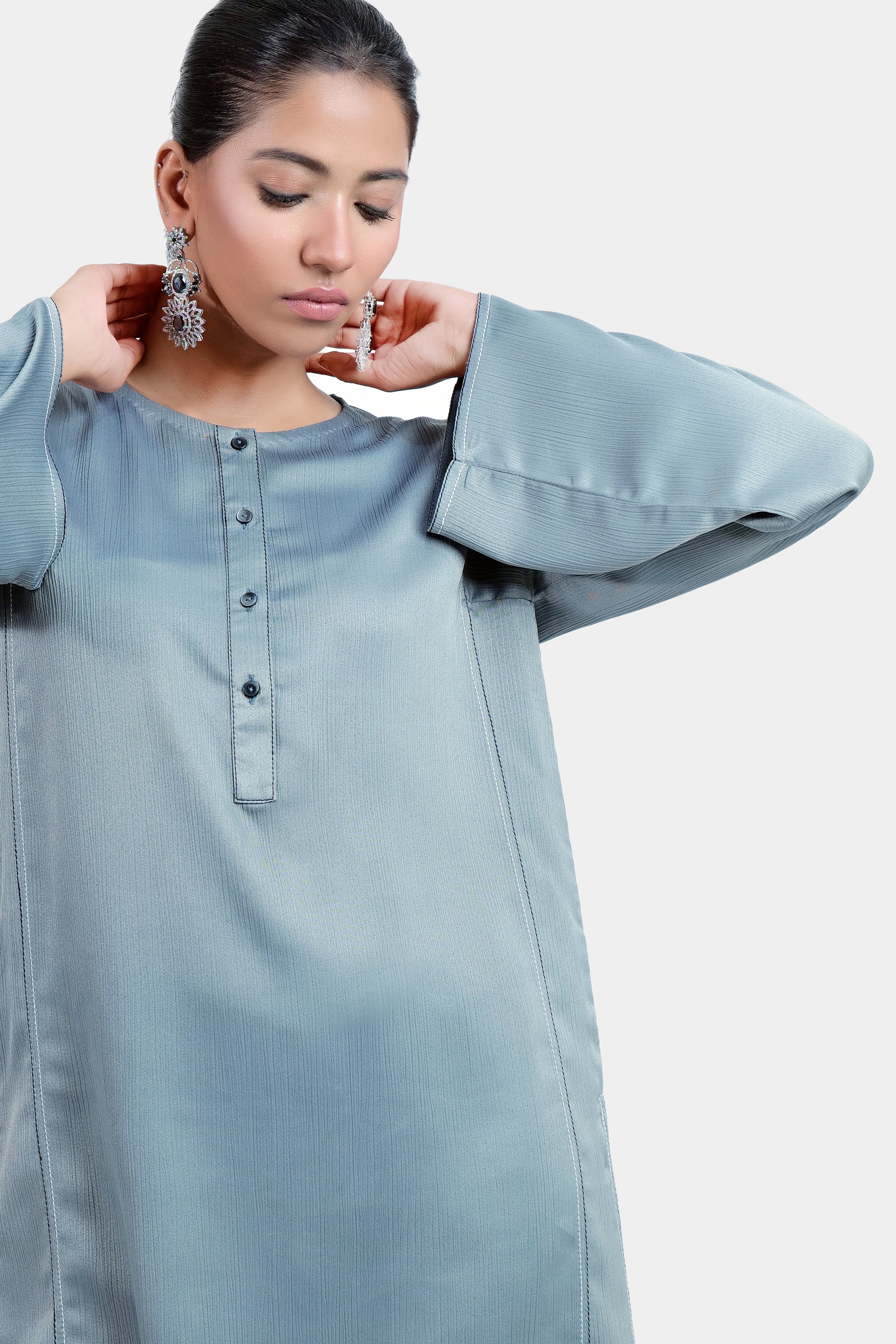 Grey Kurta Set (2 Piece)