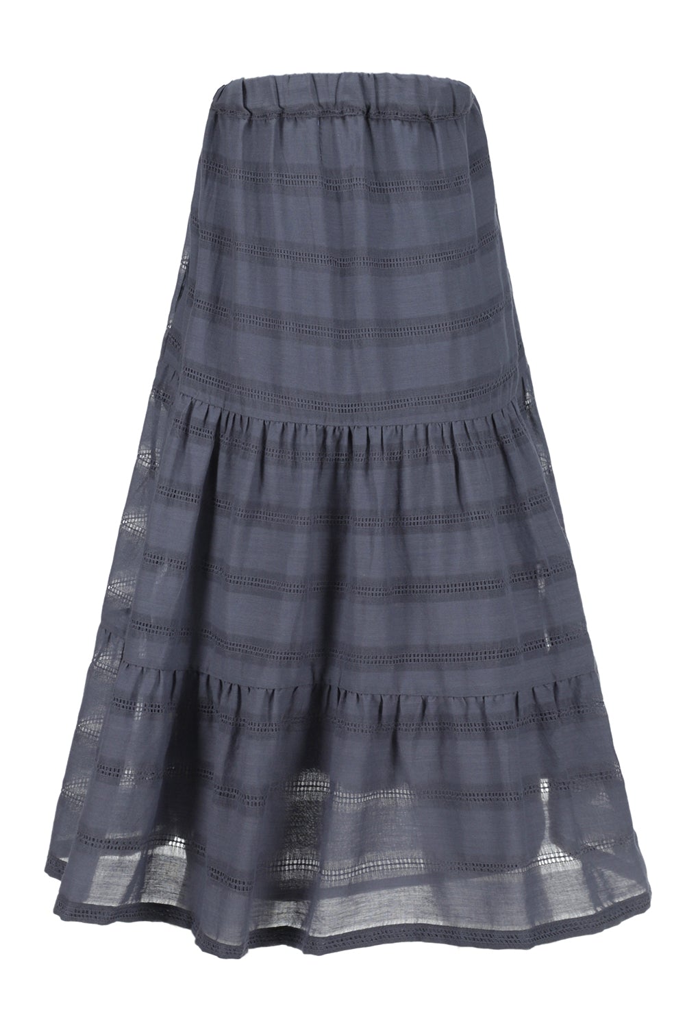 Bohemian Ruffle Skirt - Indigo